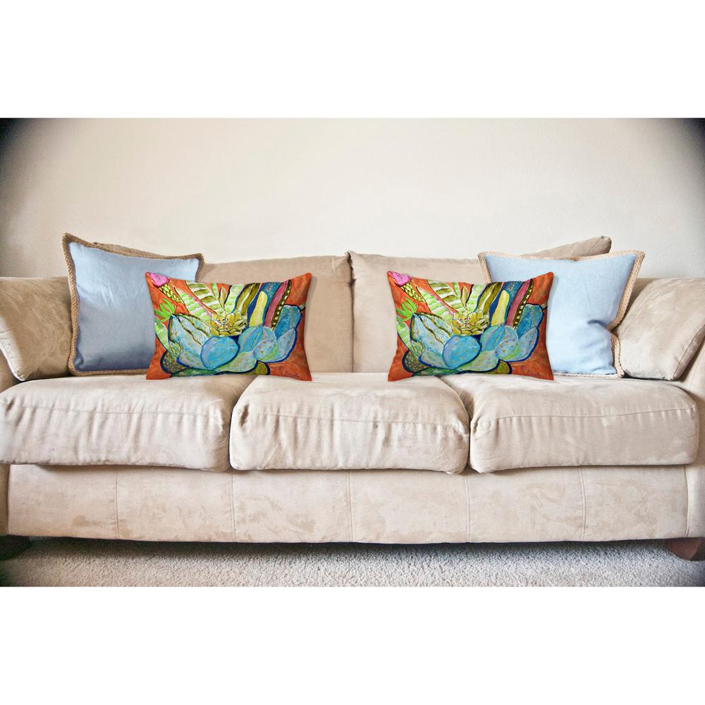 Cactus I Noncorded Indoor/Outdoor Pillow 16x20. Picture 2