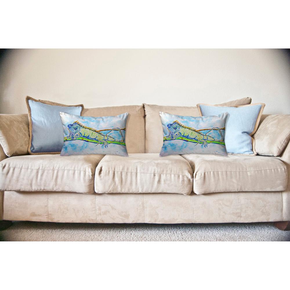 Iguana No Cord Pillow 16x20. Picture 2