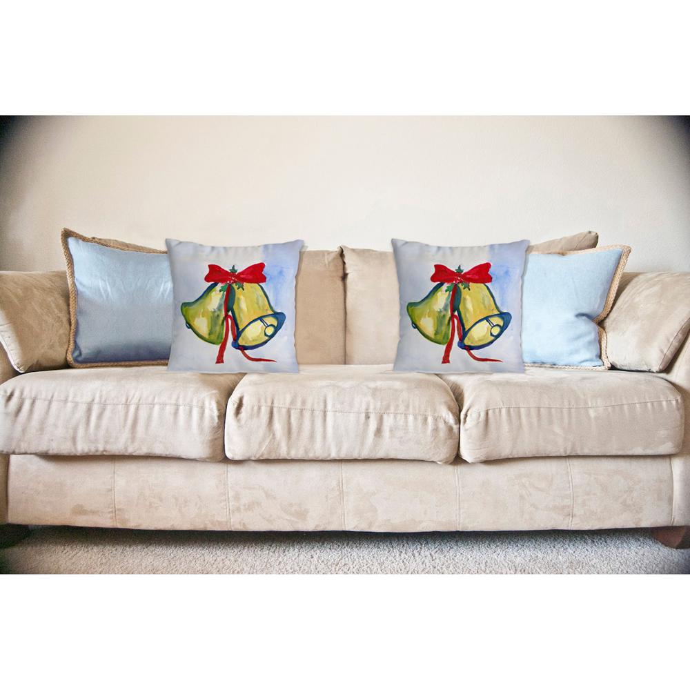 Christmas Bells Noncorded Pillow 18x18. Picture 2