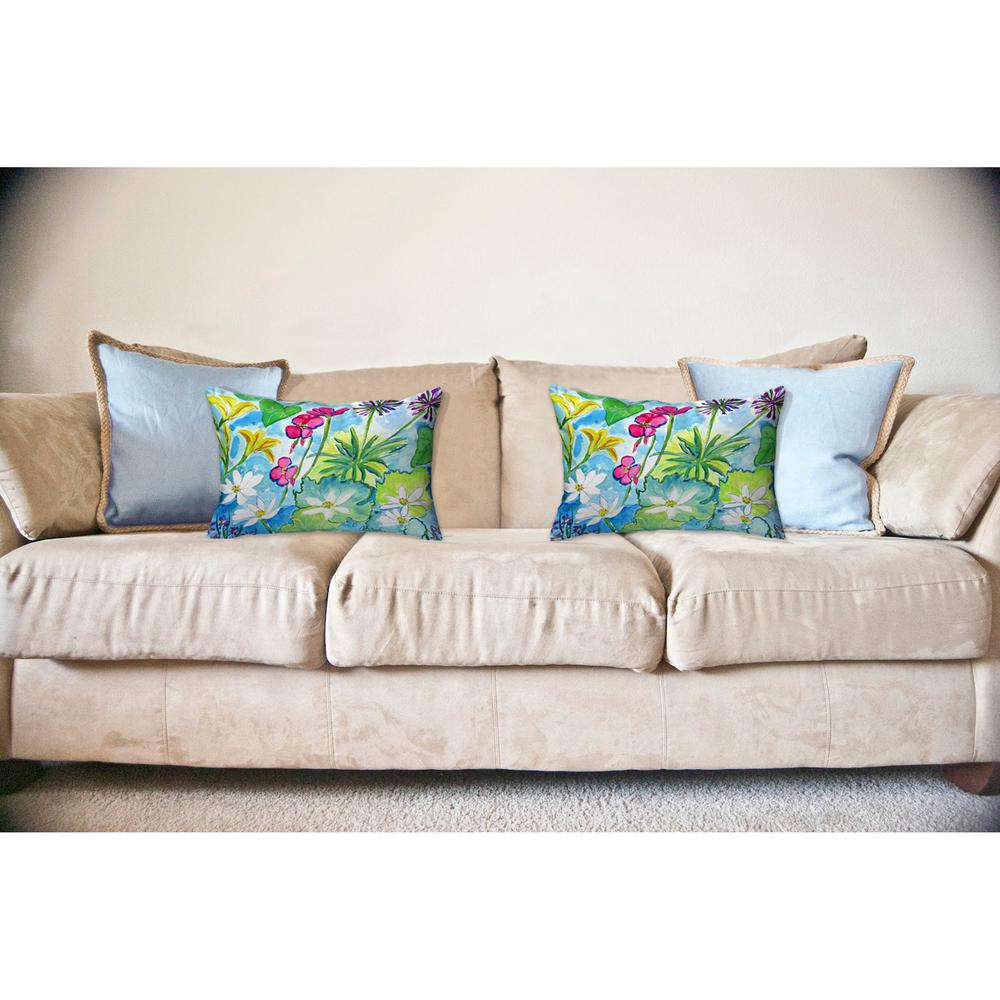 Wild Garden No Cord Pillow 16x20. Picture 2