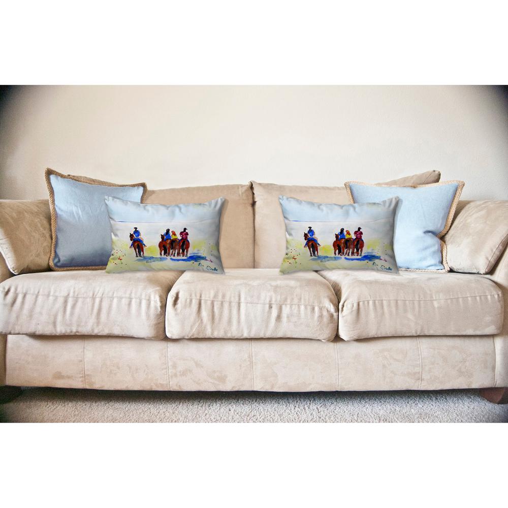 Beach Riders Noncorded Indoor/Outdoor Pillow 16x20. Picture 2