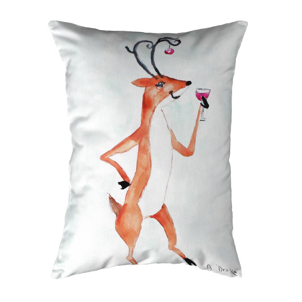 Deer Party No Cord Pillow 16x20. Picture 1