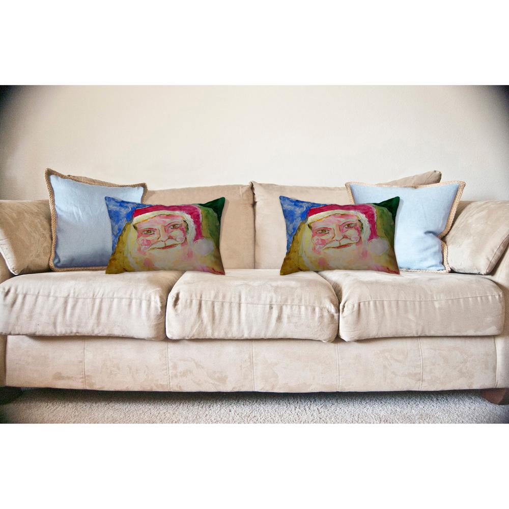 Santa Face No Cord Pillow 18x18. Picture 2