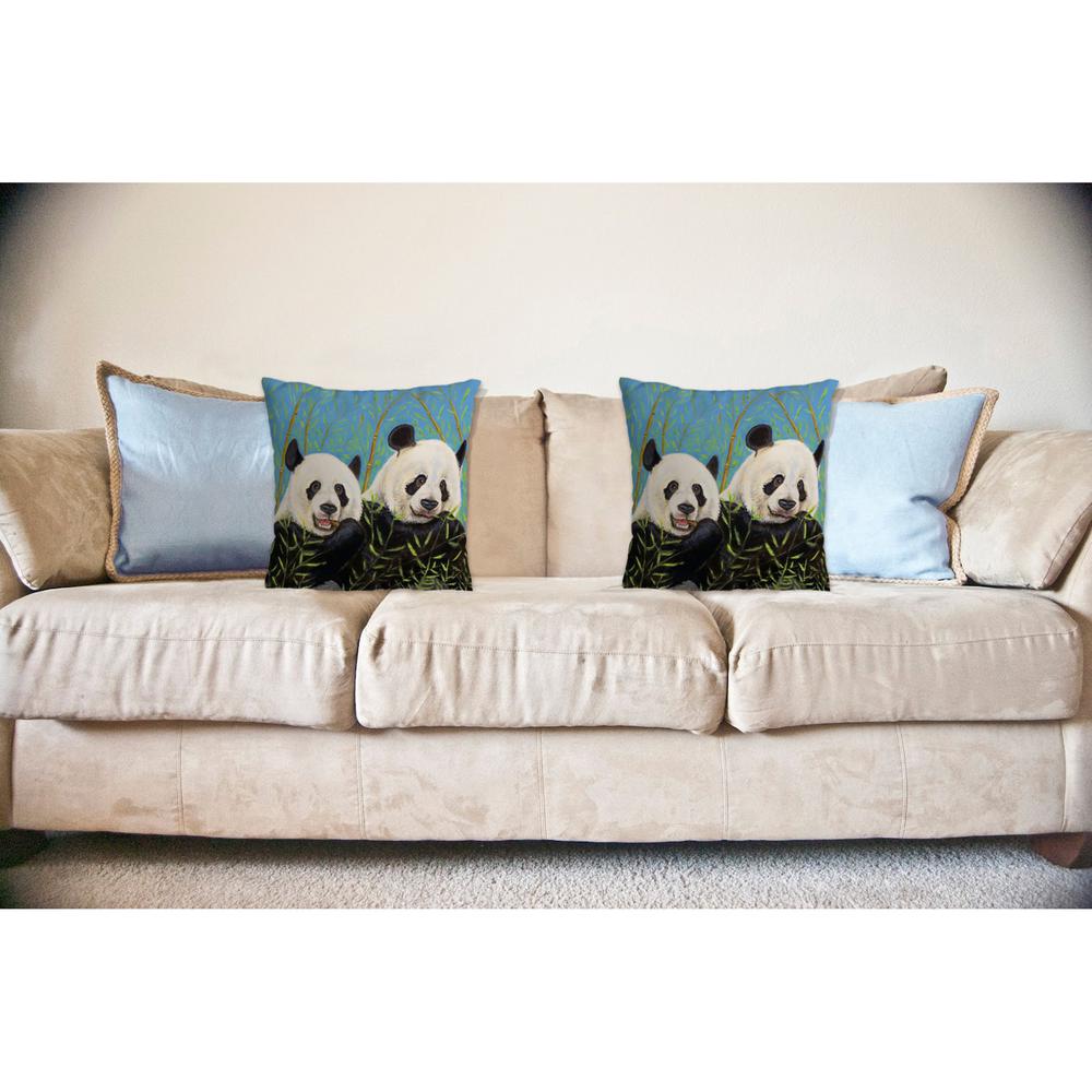 Pandas No Cord Pillow 18x18. Picture 2