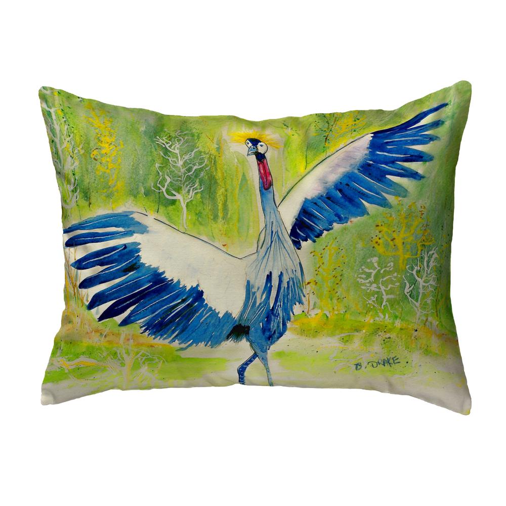 Dancing Crane No Cord Pillow 16x20. Picture 1