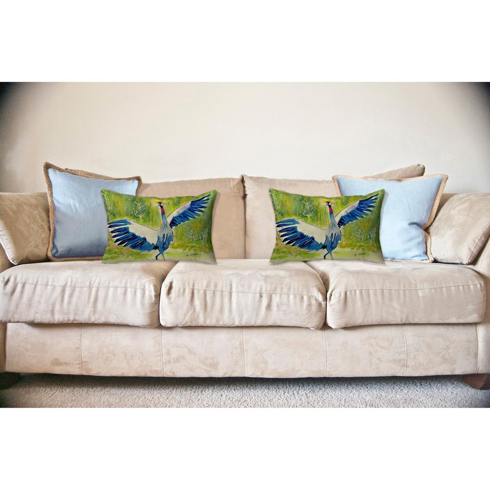 Dancing Crane No Cord Pillow 16x20. Picture 2