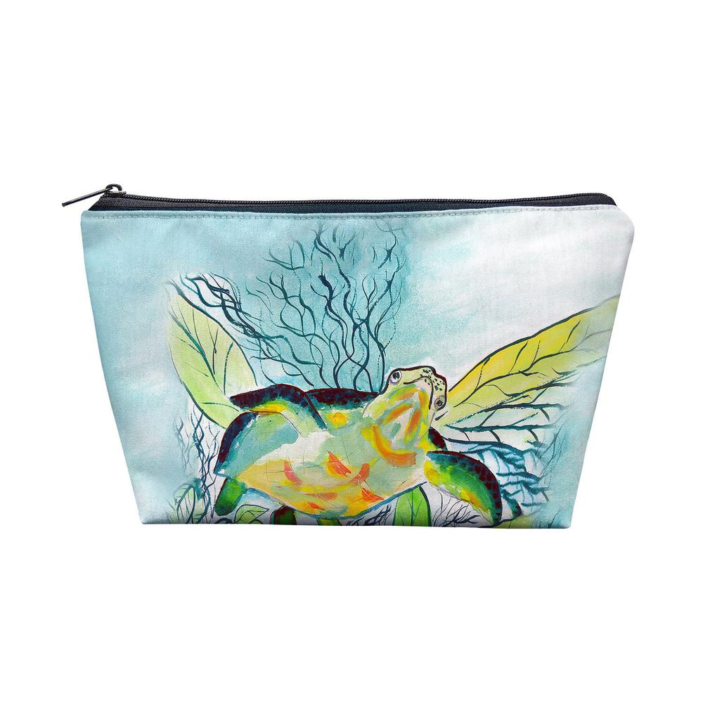 Smiling Sea Turtle Pouch 8.5x6. Picture 1