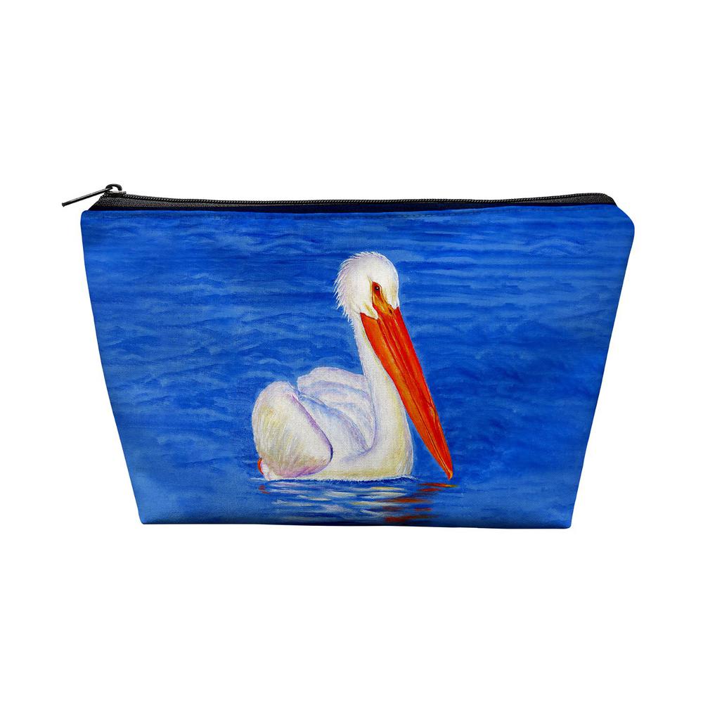 White Pelican Portrait Pouch 8.5x6. Picture 1