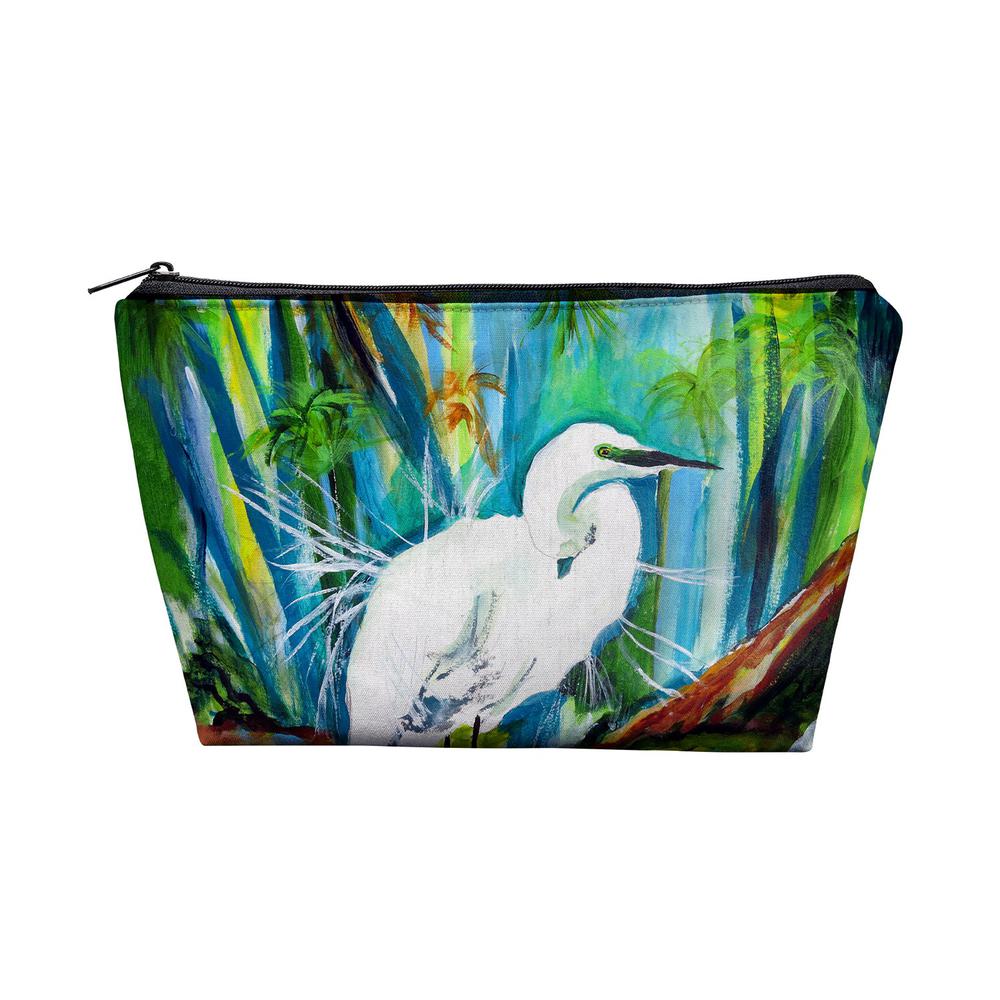 Acyrlic Egret Pouch 8.5x6. Picture 1