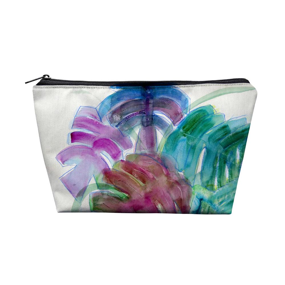 Monstera Leaves Pouch 8.5x6. Picture 1