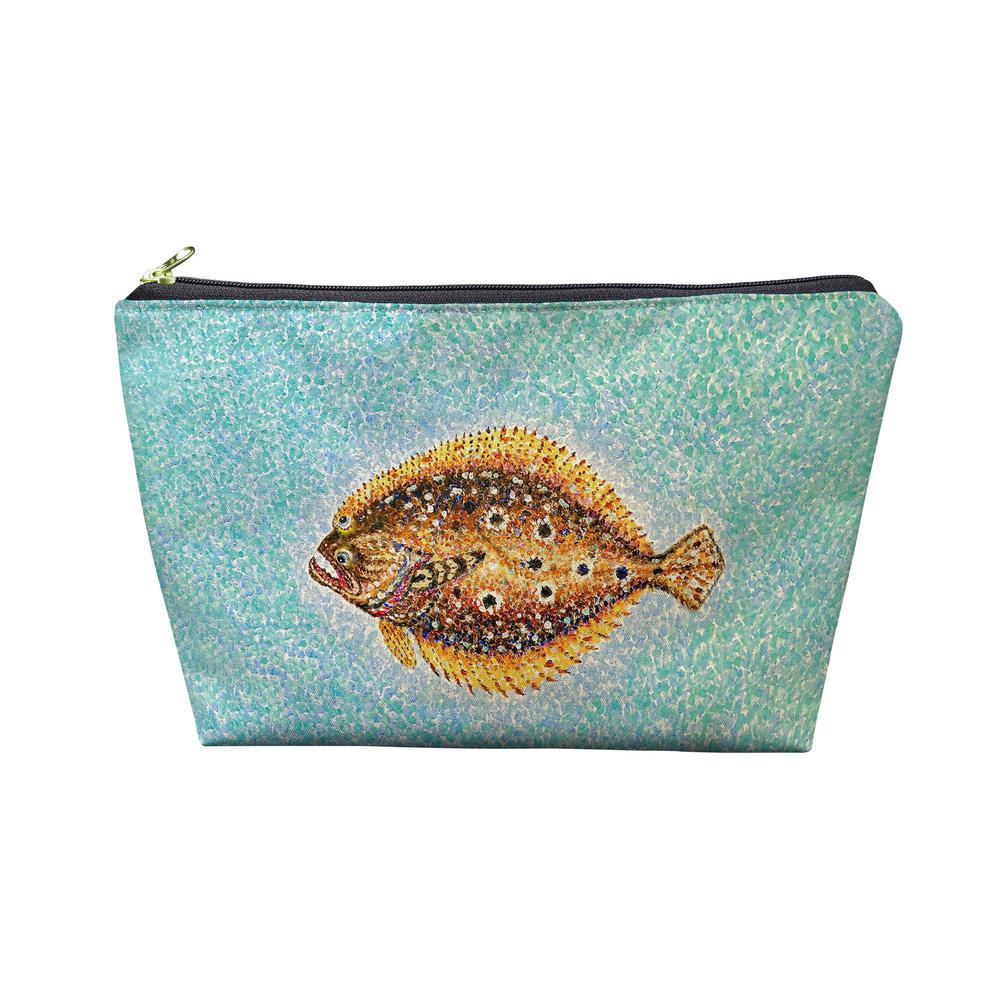 Pointillist Flounder Pouch 8.5x6. Picture 1