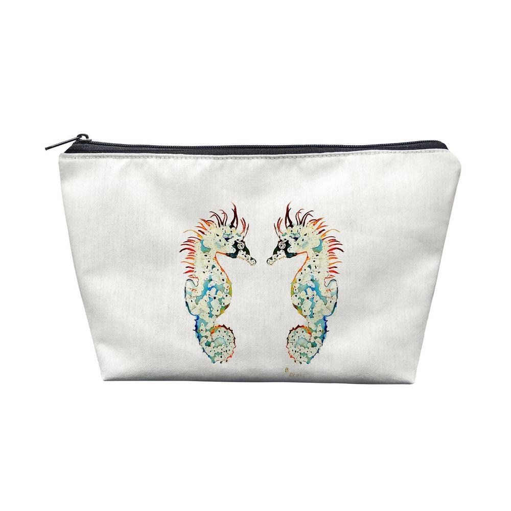Betsy's Seahorses Pouch 8.5x6. Picture 1