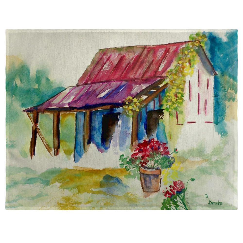 Barn & Geraniums Place Mat Set of 4. Picture 1