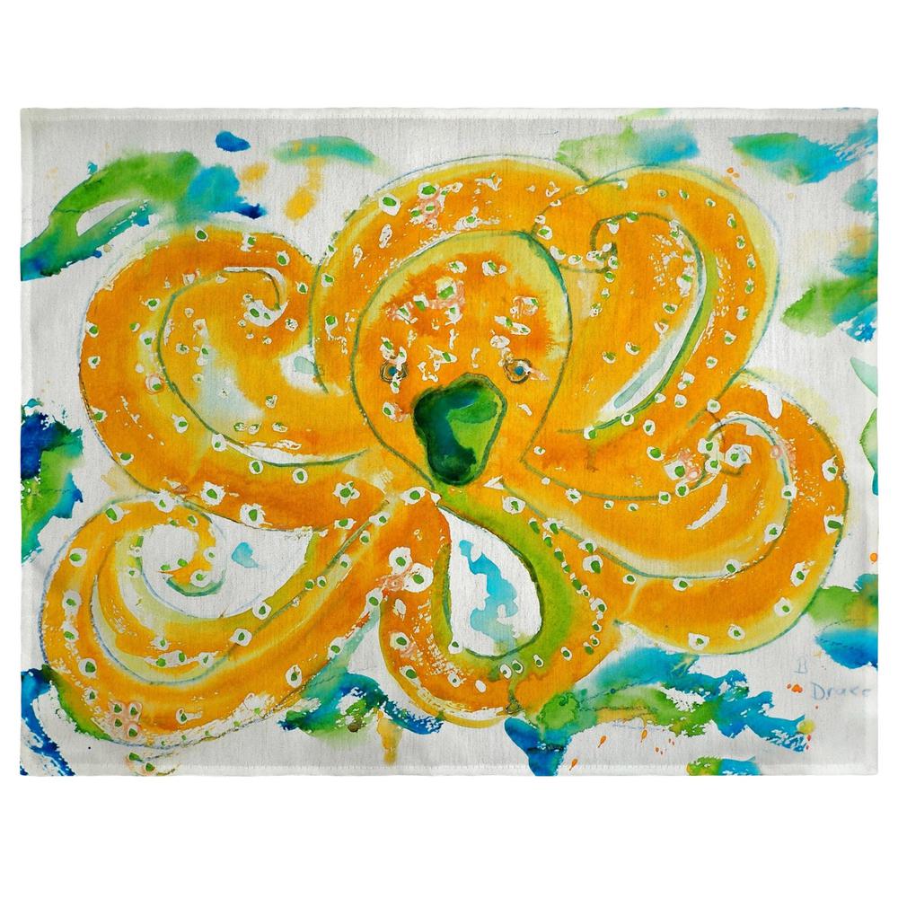 Orange Jellyfish Place Mat Set of 4. Picture 1