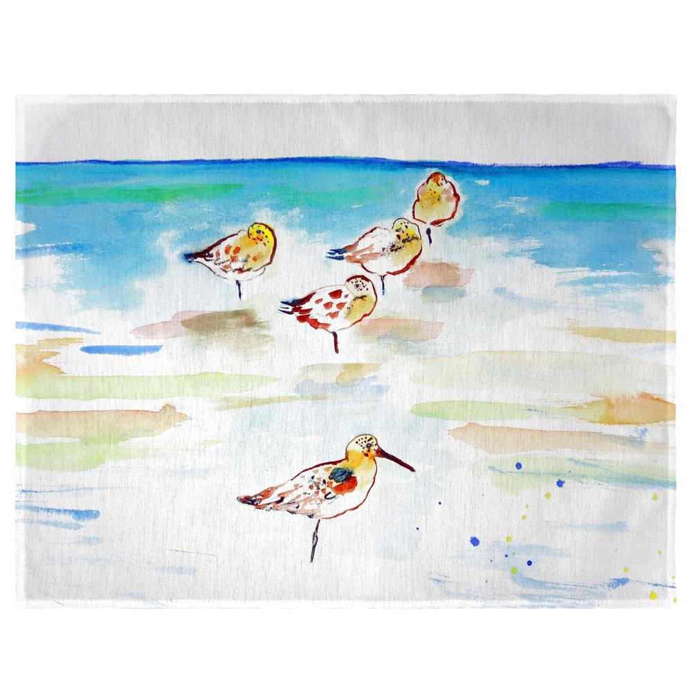 Five Sanderlings Place Mat Set of 4. Picture 1