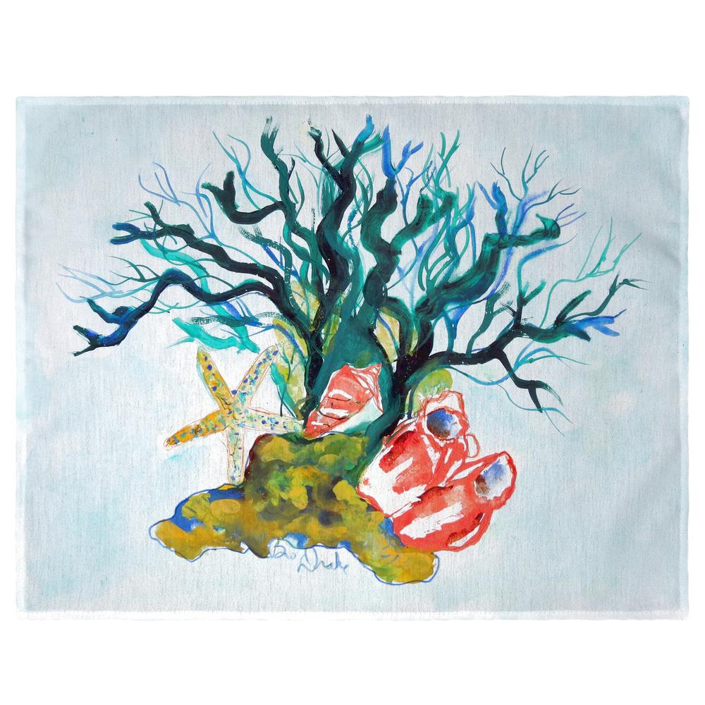 Starfish Coral Shells Place Mat Set of 4. Picture 1