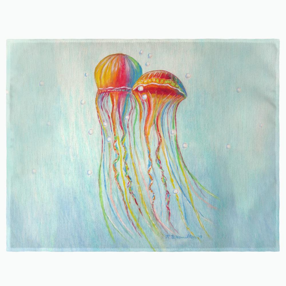 Colorful Jellyfish Place Mat Set of 4. Picture 1