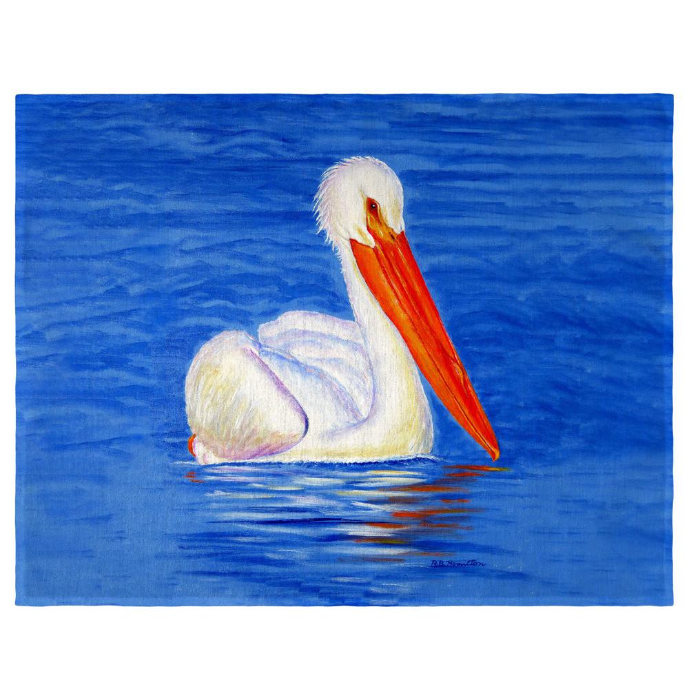 White Pelican Portrait Place Mat Set of 4. Picture 1