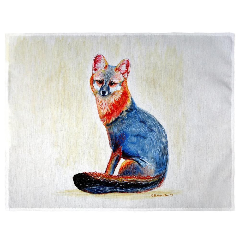 Gray Fox Place Mat Set of 4. Picture 1