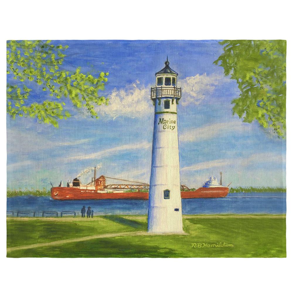 Marine City Lighthouse, MI Place Mat Set of 4. Picture 1