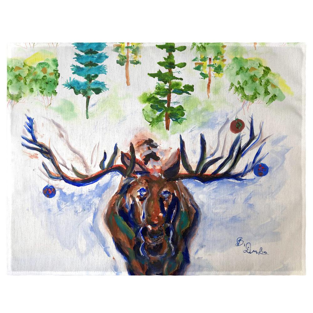 Christmas Moose Place Mat Set of 4. Picture 1