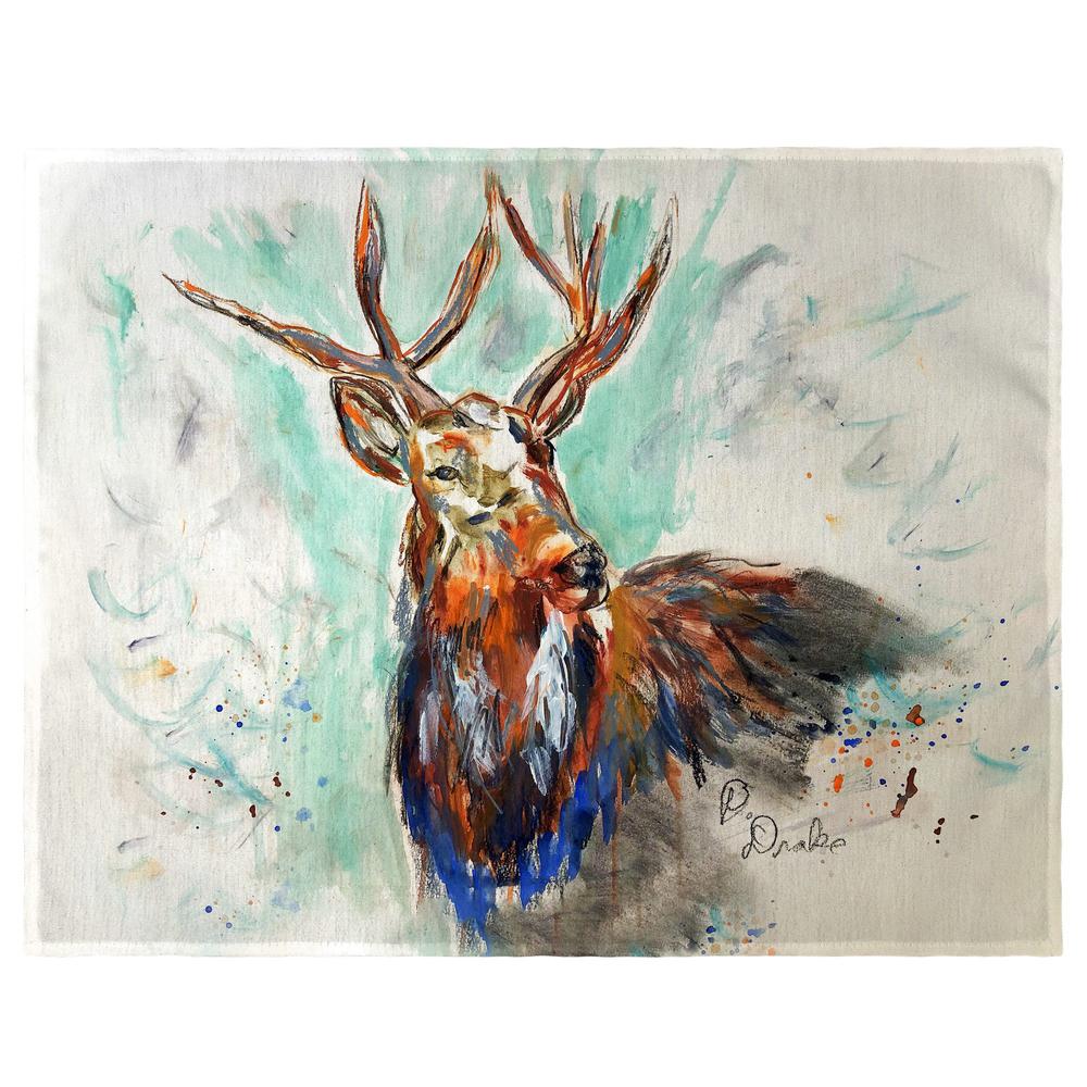 Buck in Fall Place Mat Set of 4. Picture 1