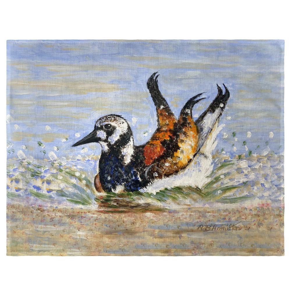 Beach Bird Bath Place Mat Set of 4. Picture 1