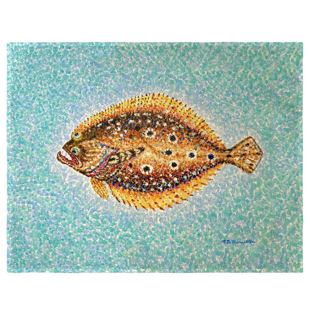 Pointillist Flounder Place Mat Set of 4. Picture 1