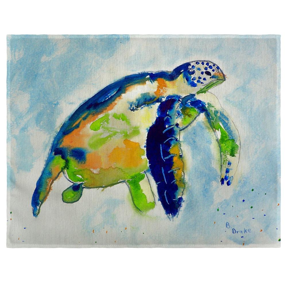 Blue Sea Turtle Place Mat Set of 4. Picture 1
