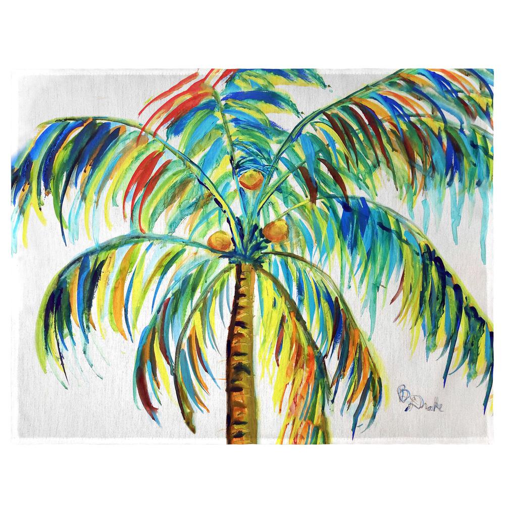 Multi-Color Palm Place Mat Set of 4. Picture 1