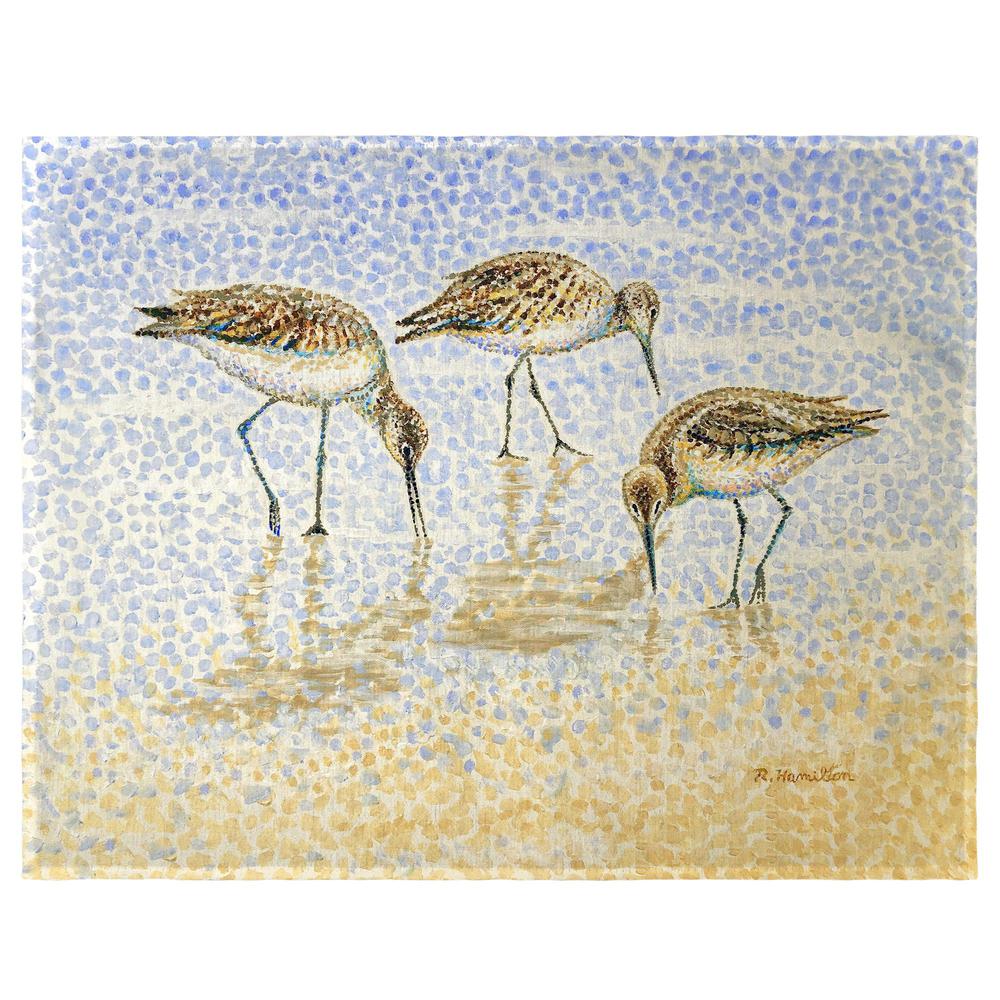 Willet Sandpipers Feeding Place Mat Set of 4. Picture 1