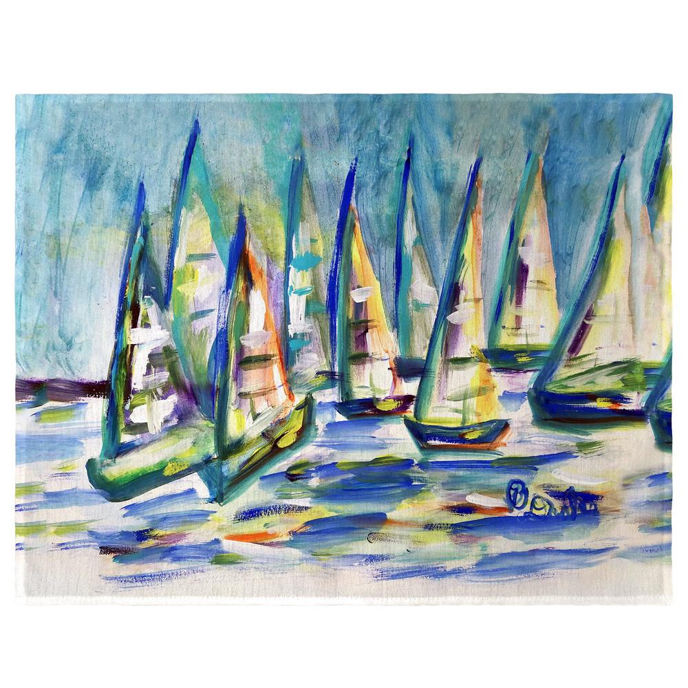 Many Sailboats Place Mat Set of 4. Picture 1