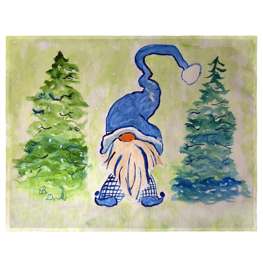 Gnome & Christmas Trees Place Mat Set of 4. Picture 1
