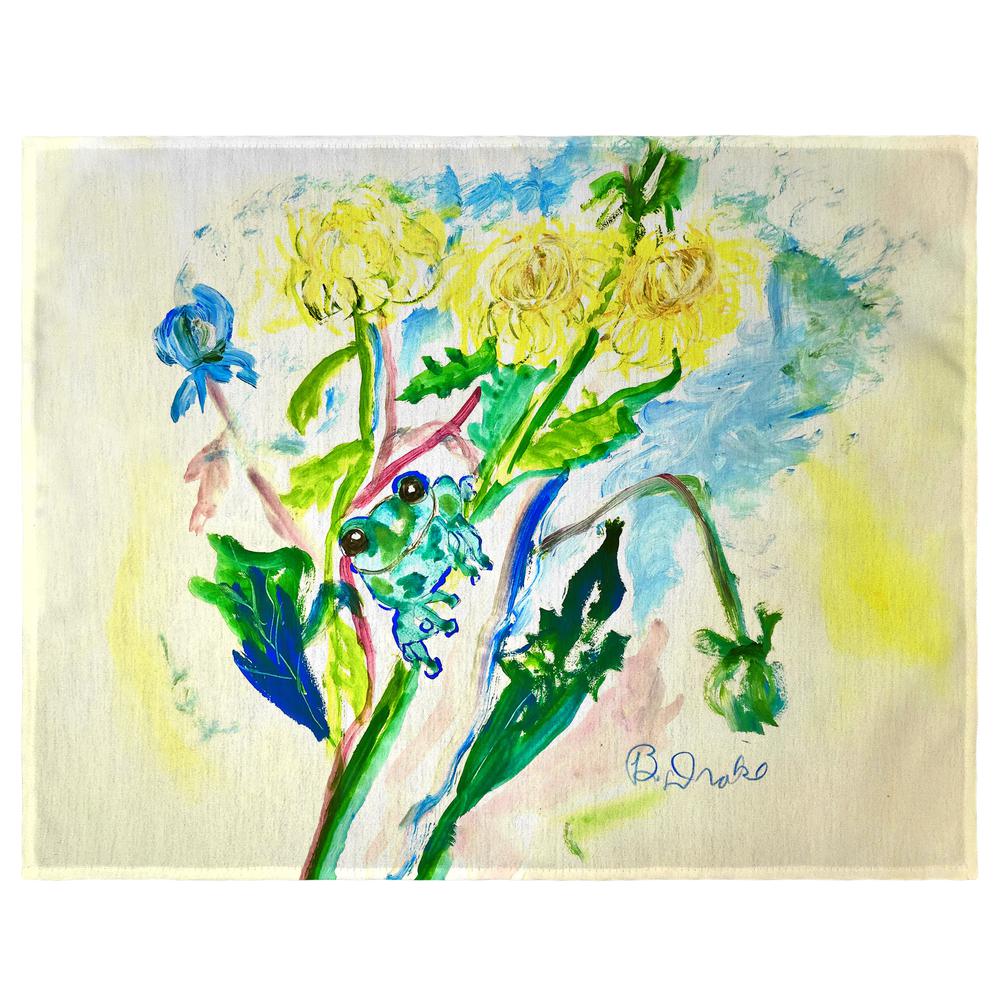 Frog & Flowers Place Mat Set of 4. Picture 1