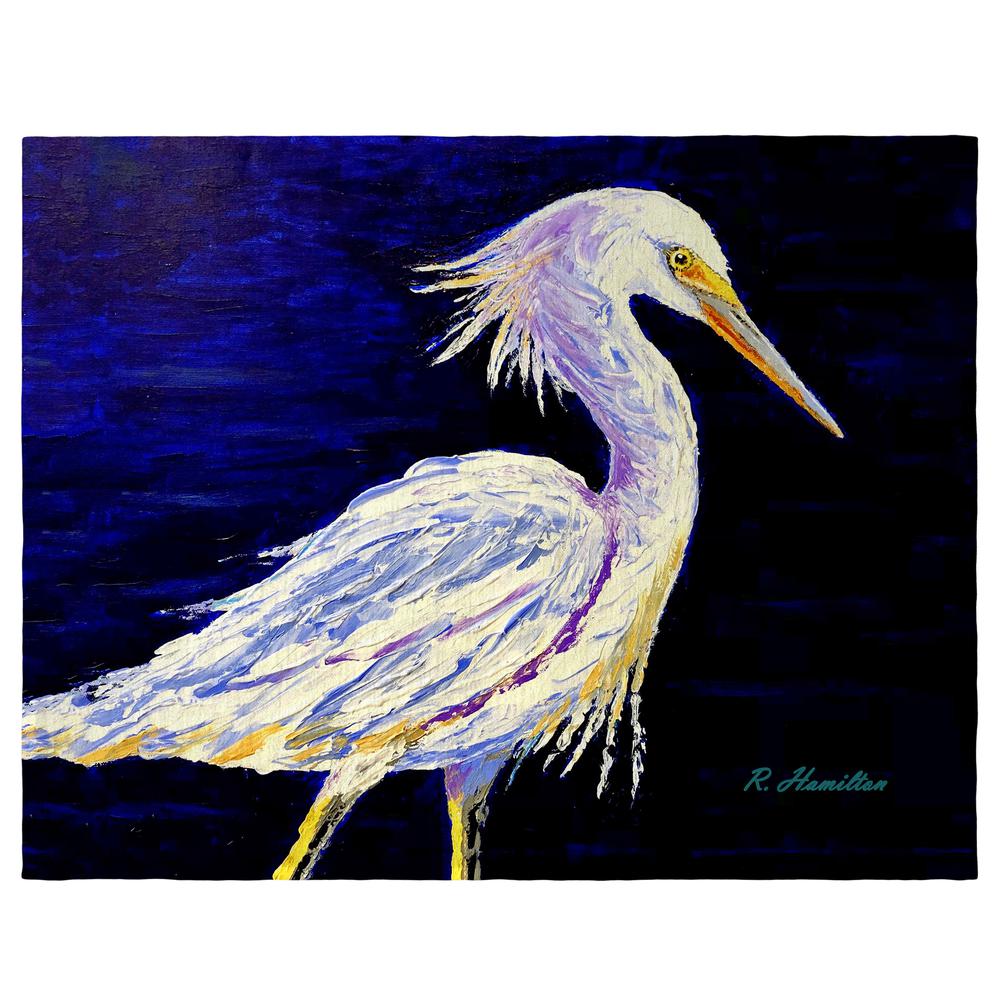 Palette Snowy Egret Place Mat Set of 4. Picture 1