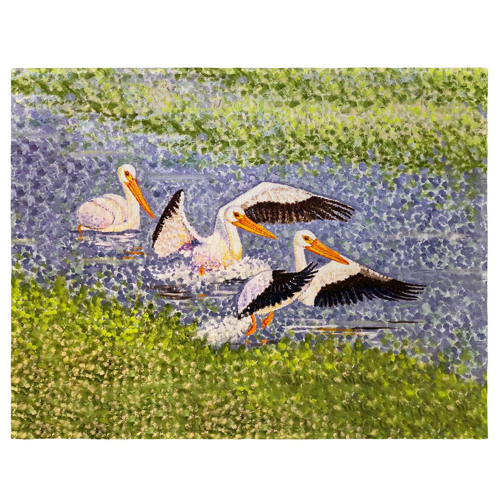 White Pelican Wings Place Mat Set of 4. Picture 1