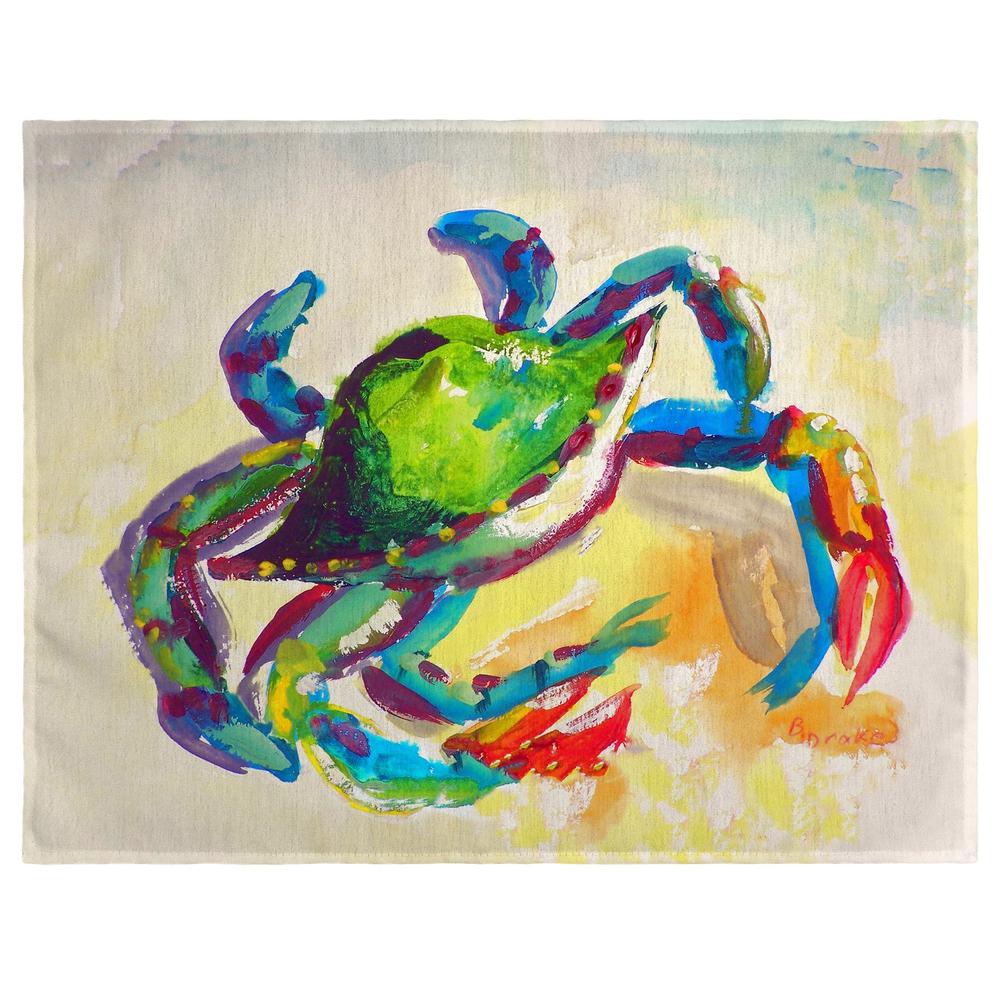 Teal Crab Place Mat Set of 4. Picture 1