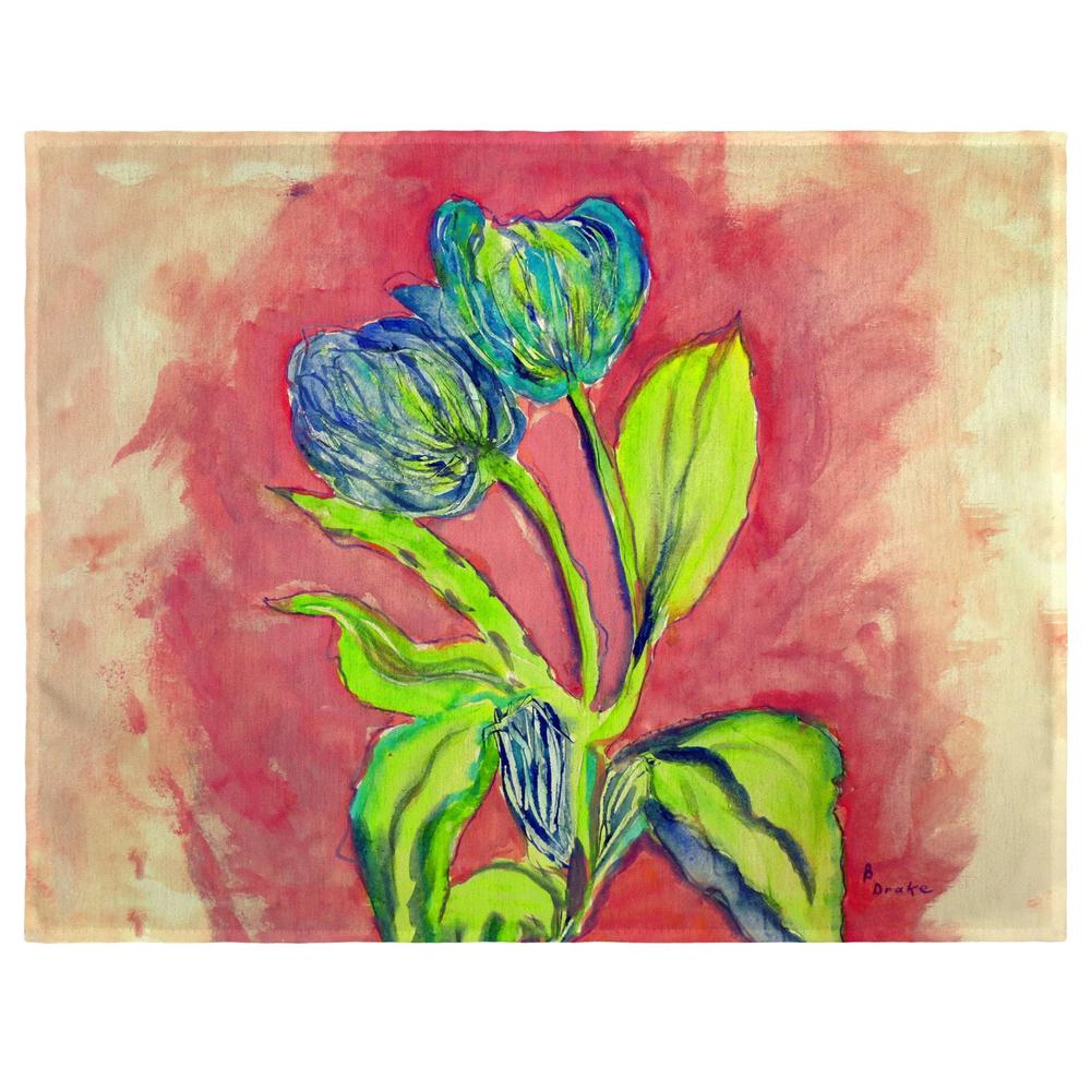 Tulips in Peach Place Mat Set of 4. Picture 1