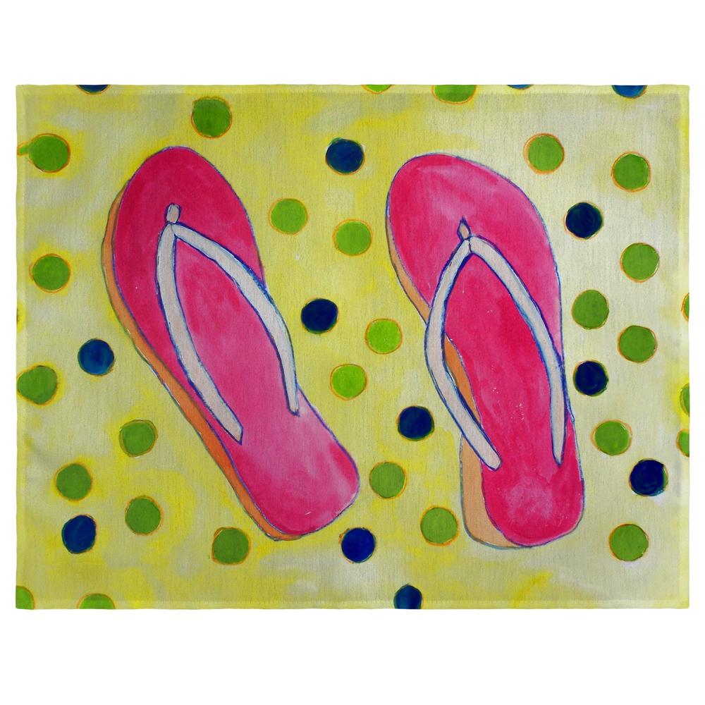 Flip Flops Place Mat Set of 4. Picture 1