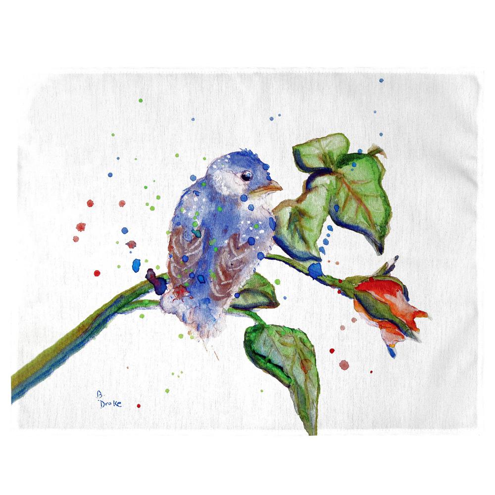 Betsy's Blue Bird Place Mat Set of 4. Picture 1