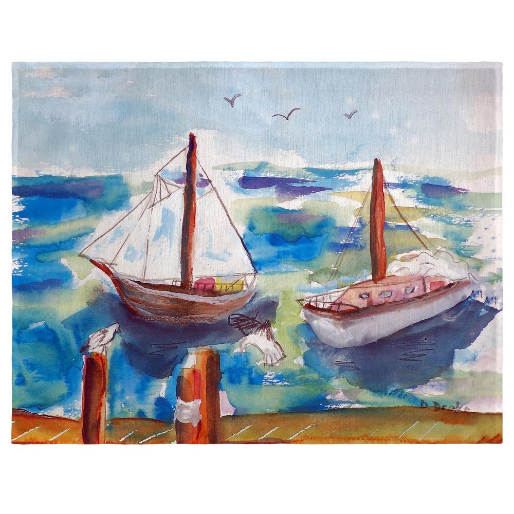 Two Sailboats Place Mat Set of 4. Picture 1