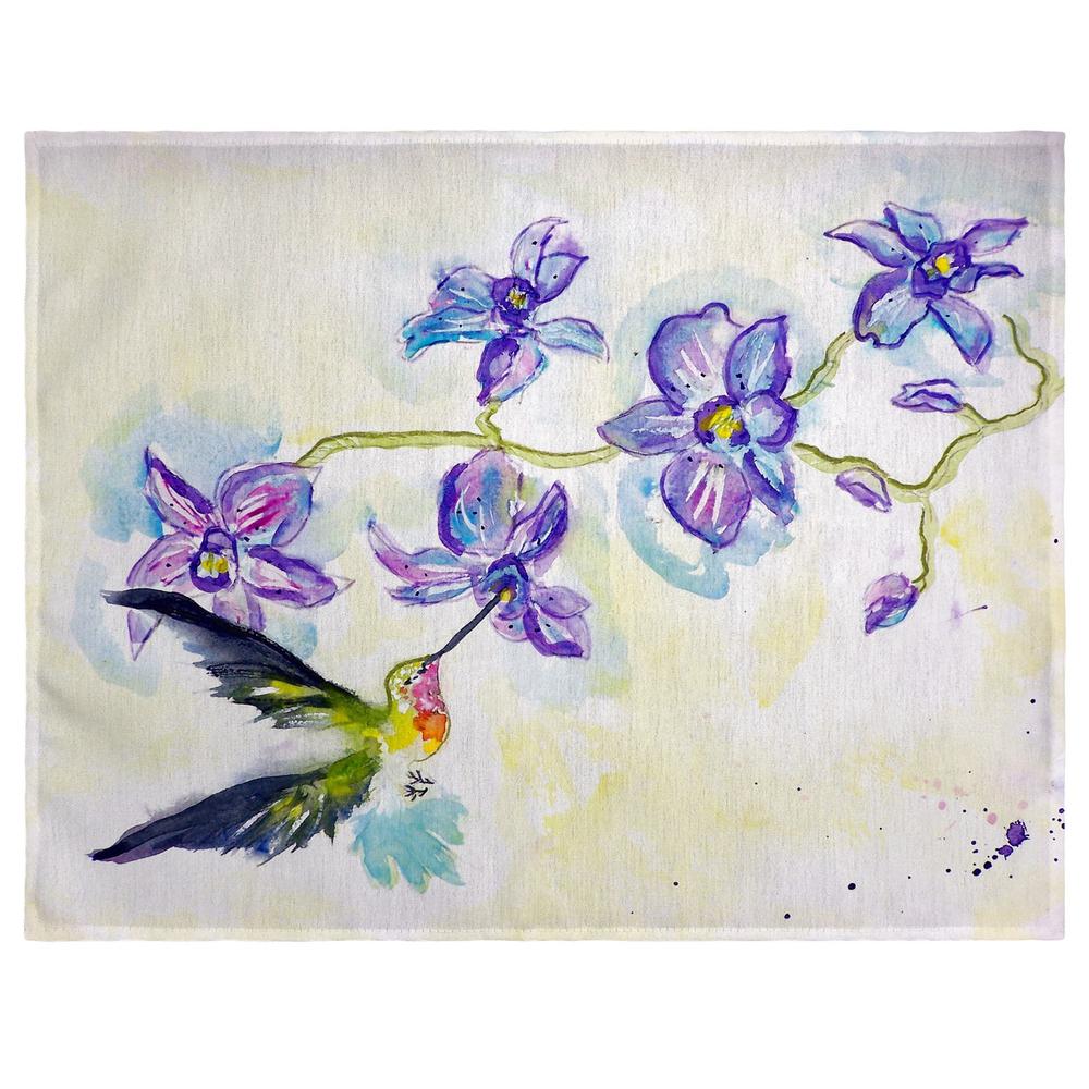 Hummingbird & Clematis Place Mat Set of 4. Picture 1