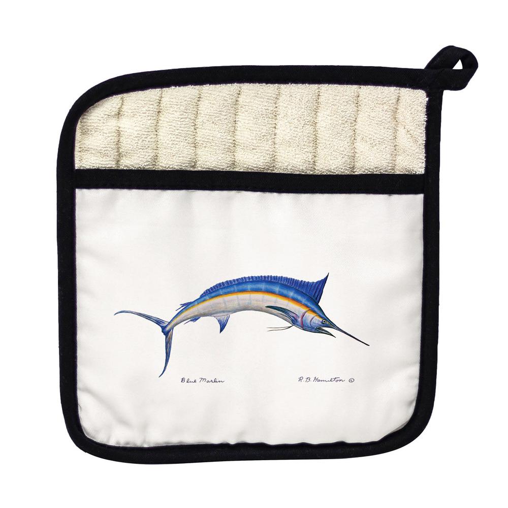 Blue Marlin Pot Holder. Picture 1