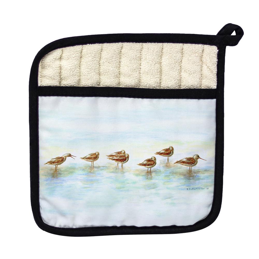 Avocets Pot Holder. Picture 1