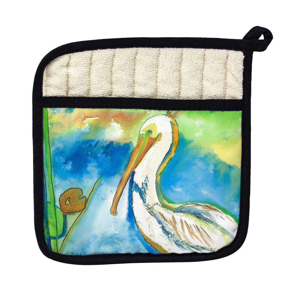 White Pelican - Pot Holder. Picture 1