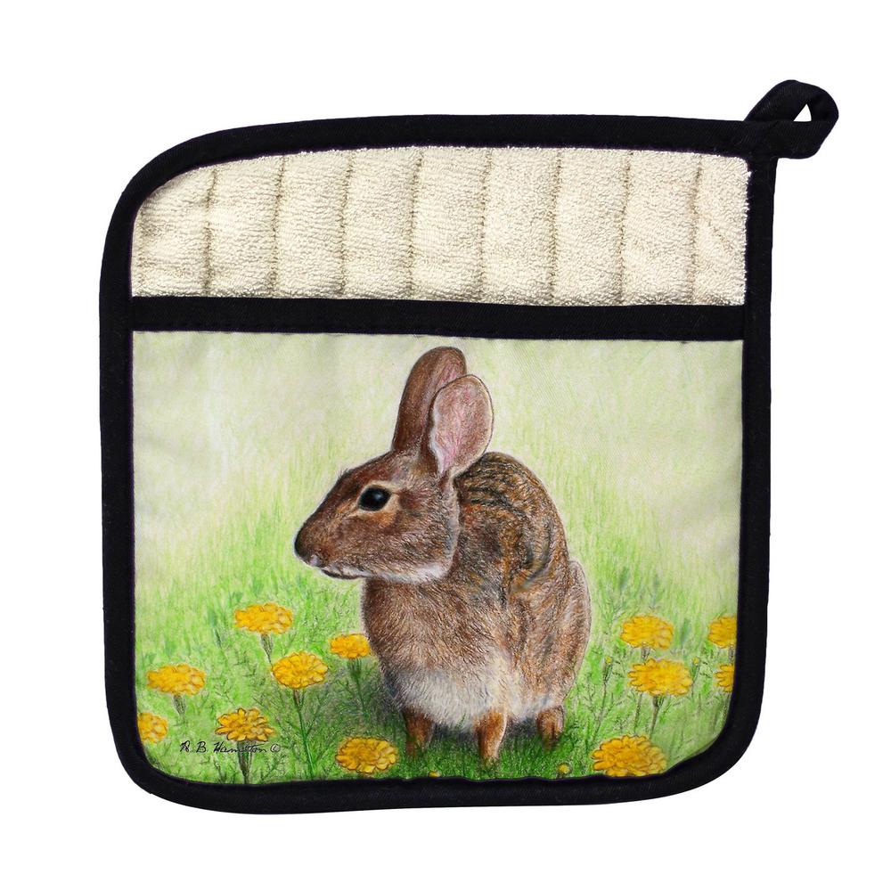 Rabbit Left Pot Holder. Picture 1