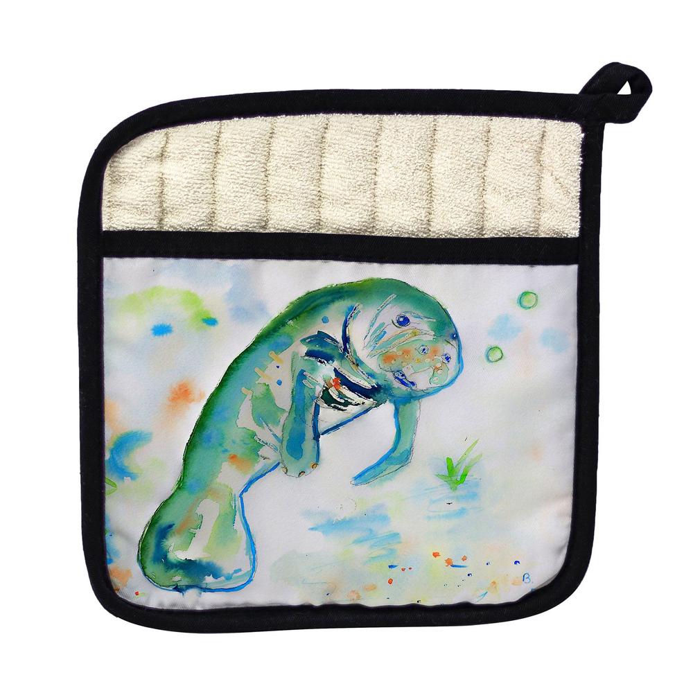 Betsy's Manatee Pot Holder. Picture 1