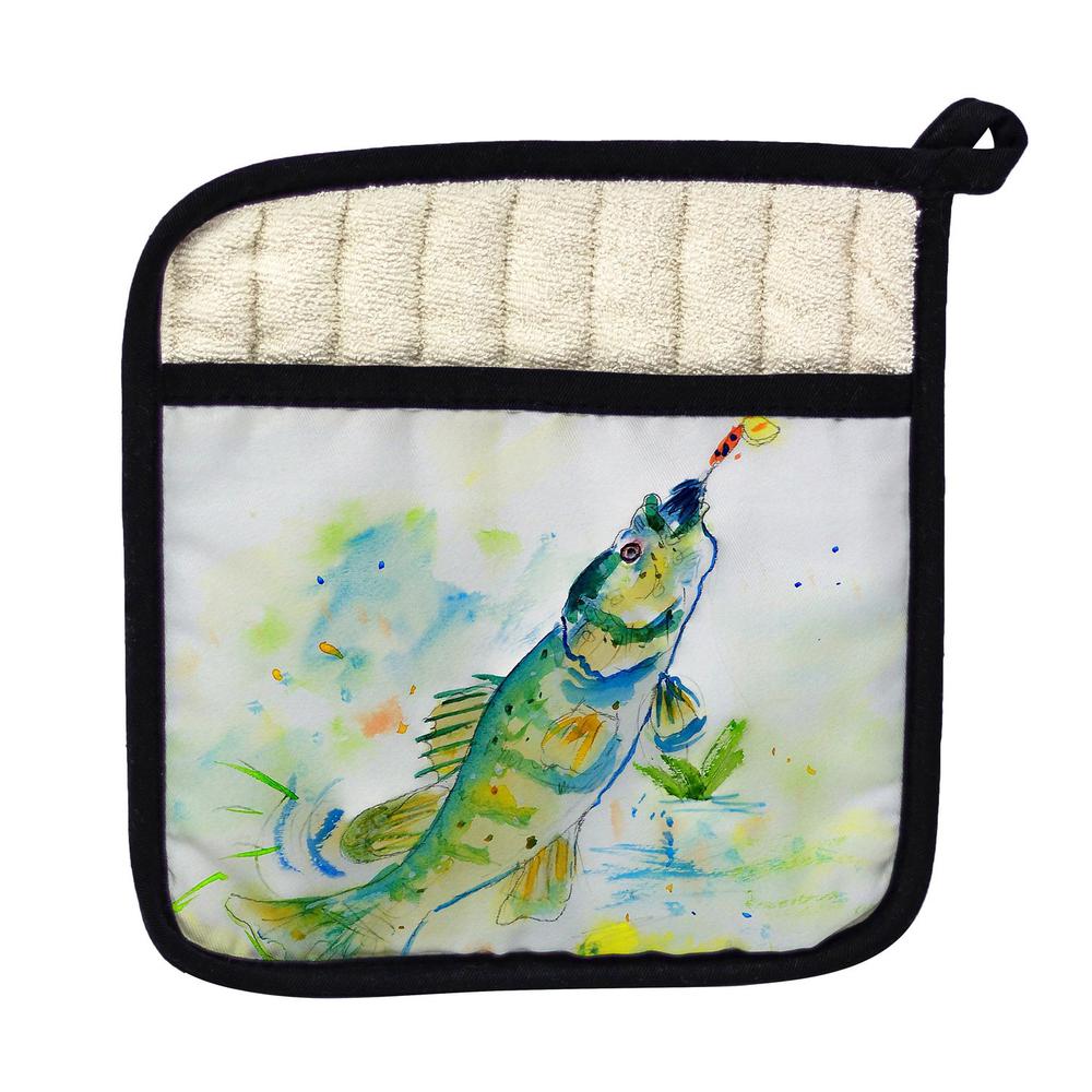 Yellow Perch Pot Holder. Picture 1