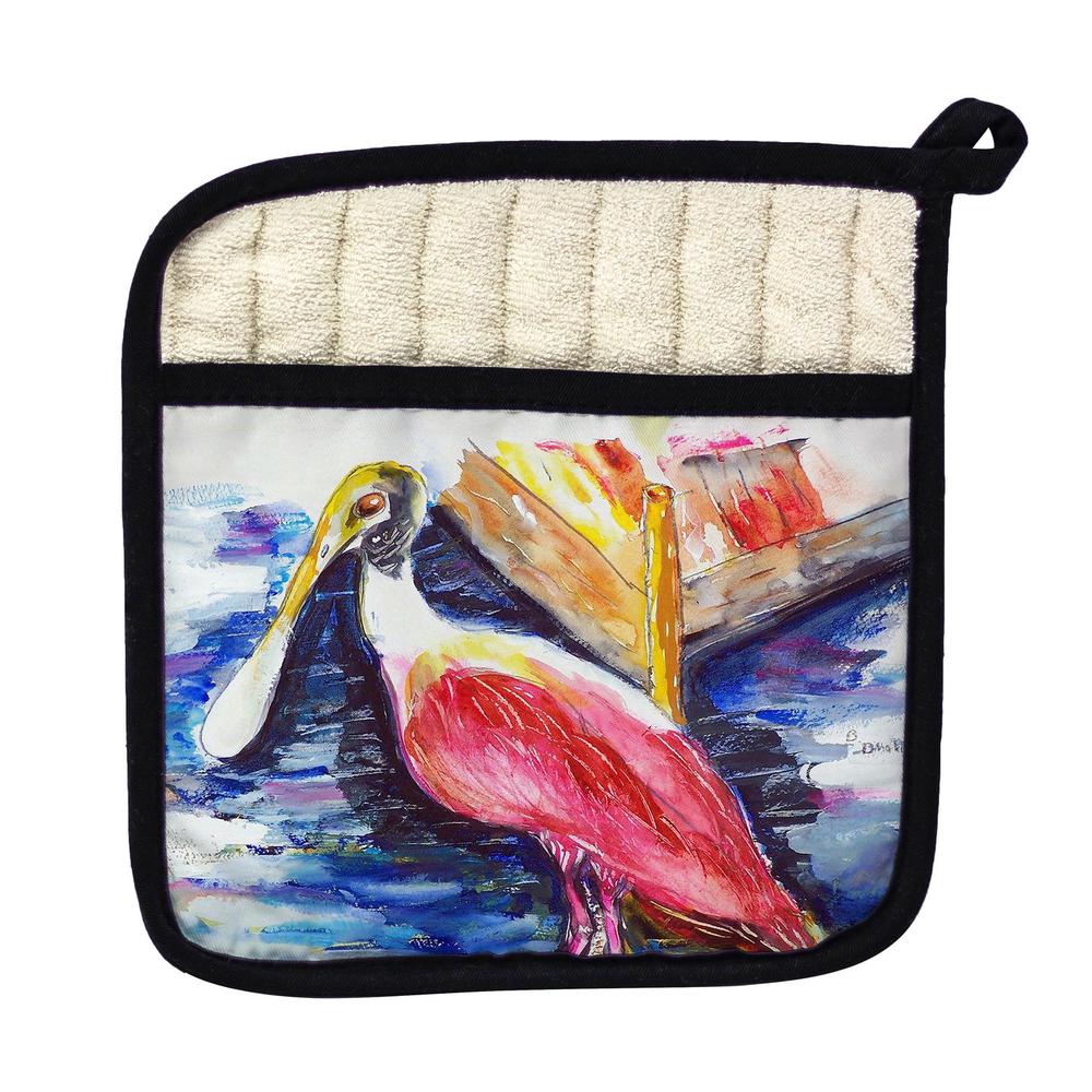 Spoonbill Pot Holder. Picture 1