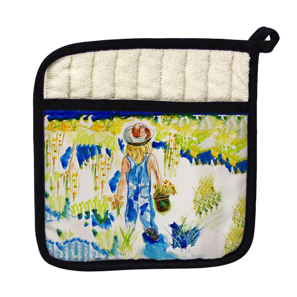 Garden Girl Pot Holder. Picture 1
